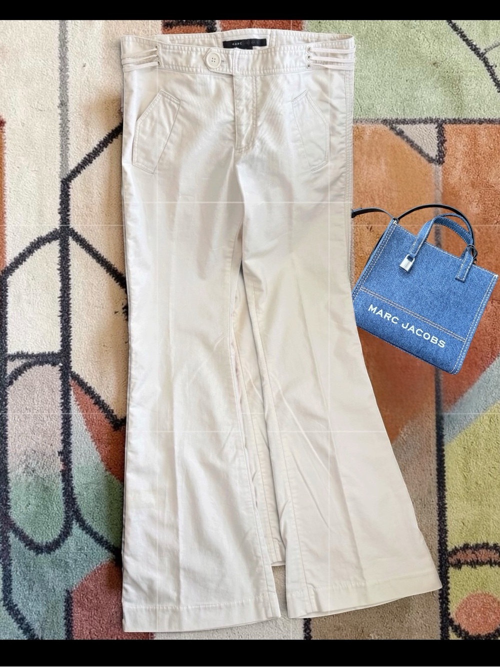 NWOT Marc Jacobs Off White Corset Jeans 10
